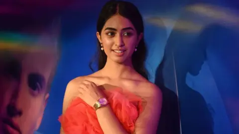 Getty Images Femina Miss India World 2022, Sini Shetty gestures during a promotional event in Kolkata on August 25, 2022.