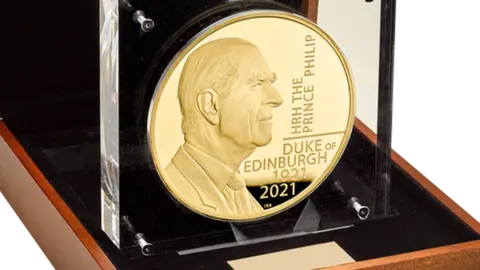 RoyalMint Coin bearing Ian Rank-Broadley's likeness of Prince Philip