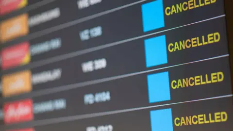 Getty Images Cancelled flights