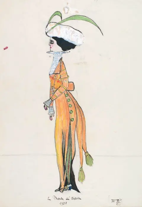 Donation Jacques Henri Lartigue A sketch of a fashionable lady