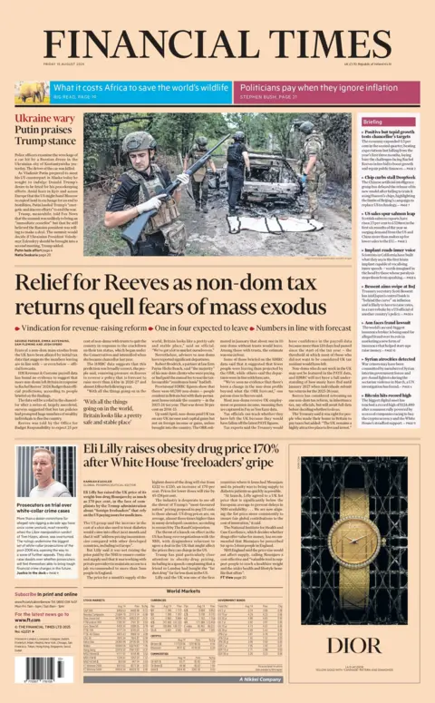 Title on the Pages of the Financial Place of reader: "Relief to reeves as a non-dom tax return",