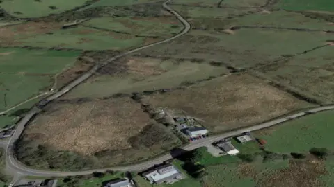 Google  An aerial view of the Black Mountain Pass in the Brecon Beacons