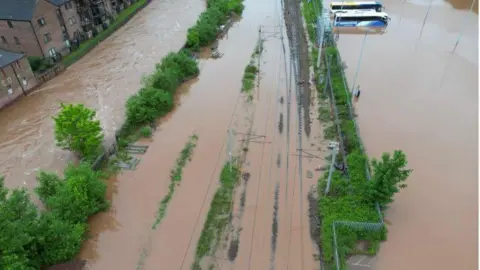 Network Rail Flooded tracks