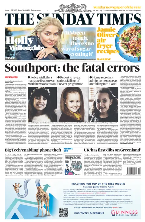 The headline in the Times reads: "Southport: The fatal errors". 