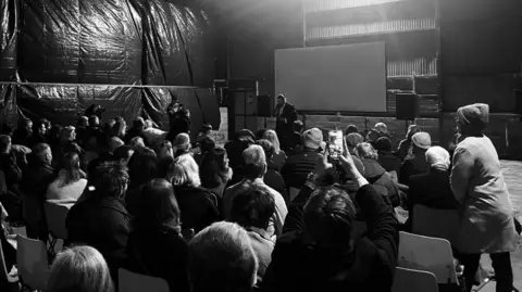 Heather Currey The 'Stone of Stone' premier in an Edale barn