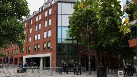 Reuters Heron House, external view of a building in Manchester.