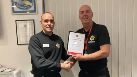 Staffordshire Fire and Rescue Service Keith Davies and Rob Barber