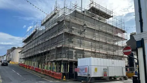 BBC/Federica Bedendo Maryport's Carlton under construction