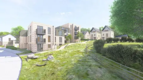 Vistry Homes/CBC Developer's plans of the site in Cheltenham