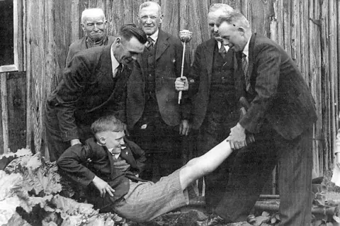  Llantrisant Town Trust The ceremony includes "bouncing" young boys on the boundary stones