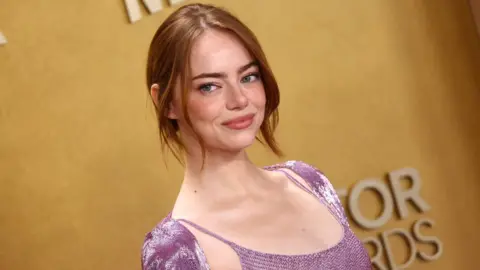 Getty Images Emma Stone at the 32nd Annual Actor Awards Presented by SAG-AFTRA held at Shrine Auditorium and Expo Hall on March 01, 2026 in Los Angeles, California.