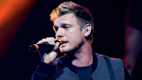 Singer Nick Carter of Backstreet Boys perform live on the Honda Stage at the iHeartRadio Theater LA on September 30, 2016 in Burbank, California. (
