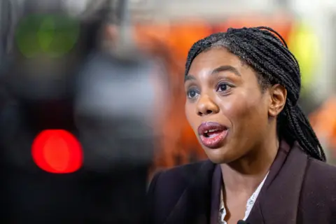 Kemi Badenoch speaks in a picture taken during a visit to 3T Training Services in Aberdeen on January 16.