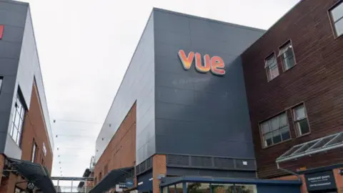 Google The front of a Vue cinema 