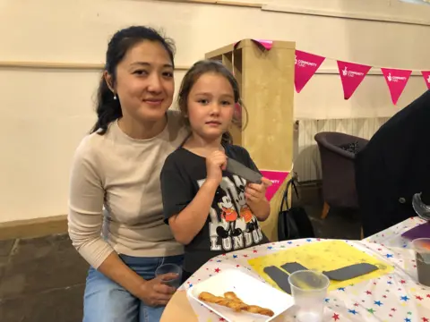 Naj Modak / BBC Yuliia Kiriienko and daughter Vera