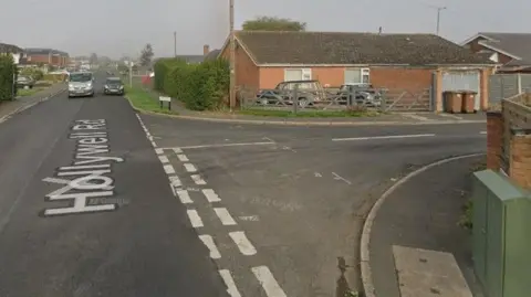 Google Hollywell Road in Waddington. It is a residential area. 