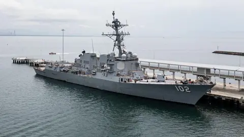 Getty images are extensively shot of the USS Sampson, a U.S. Navy warship