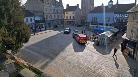 Red Lion Square in Stamford, Lincolnshire