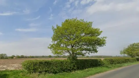 Google The site of the proposed solar farm in Pilmoor