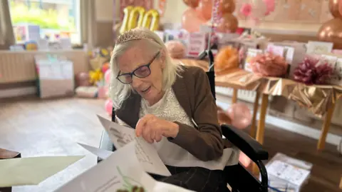 Charlie O'Loughlin/ BBC Vera on her birthday