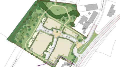 Powells Rural Property Professionals Ltd/TBC Plans for a the new housing development in Norton