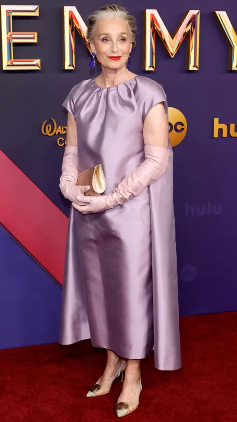 Getty Images Kristin Scott Thomas attends the 76th Primetime Emmy Awards at Peacock Theatre on September 15, 2024 in Los Angeles, California