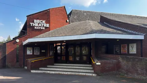 Philip James Lynch/LDRS Entrance of the Beck Theatre in Hayes