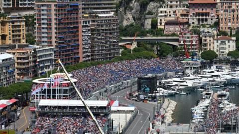 Fans enjoying the Monaco GP.