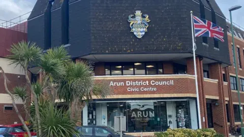 Exterior Arun District Council civic centre