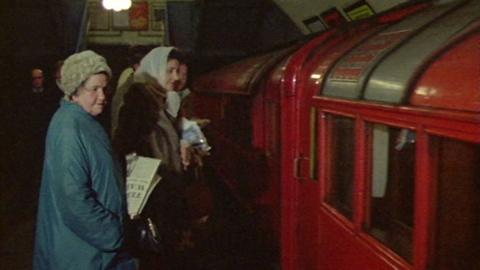 Passengers using the Glasgow Subway