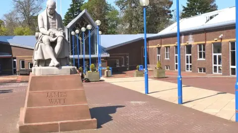 Jim Barton A general view of the entrance to Heriot Watt University