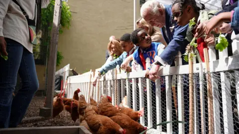 Reuters Britain's King Charles attends an event at Harlem Grown, in New York, U.S., April 29, 2026. 