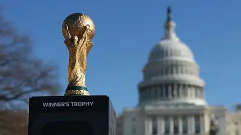 World Cup trophy and the White House