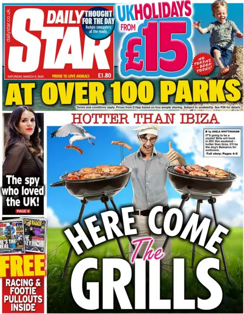 The Daily Star Headline reads: Grill Come here