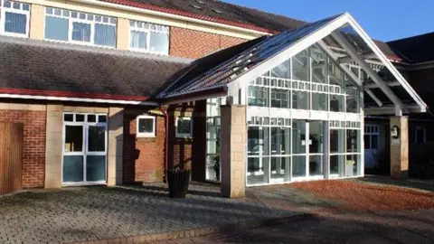 Nottinghamshire Healthcare NHS Foundation Trust Entrance of Wells Road Centre in Mapperley, Nottingham.