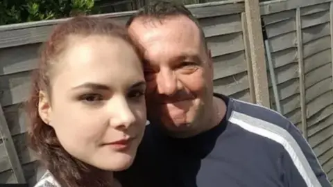 Jessica Powell, pictured with her father John Powell, died while trying to abscond from a psychiatric ward in Somerset in 2020