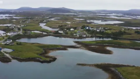Isle of Lewis viewed from above