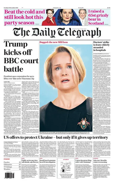 "Trump kicks off BBC court battle".