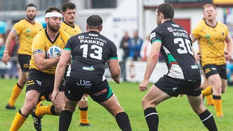Action from Cornwall's home game with Keighley