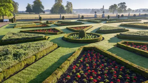 The National Trust/PA News Parterre at Wimpole Estate