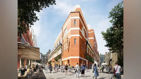 Hopkins Architects An artist's impression of how the South Molton Triangle will look