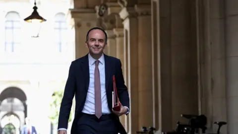 Britain's Health Secretary James Murray walks outside Downing Street, on the day of a cabinet meeting, in London, Britain, June 9, 2026.
