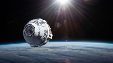 Starliner in space