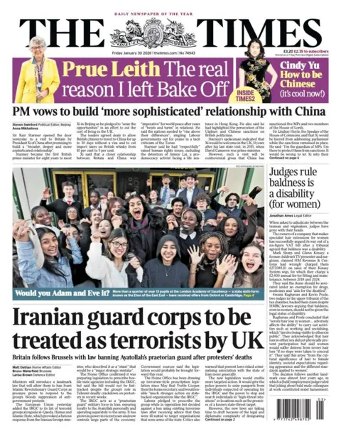 “Iranian guard corps to be treated as terrorists by UK”.