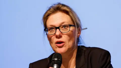 Reuters Prosecutor Beatrice Pilloud attends a press conference following a fire and an explosion at the "Le Constellation" bar