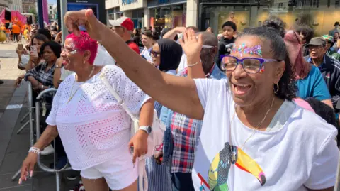 Crowds lined the streets to celebrate Leicester's 40th Caribbean Carnival in 2025.
