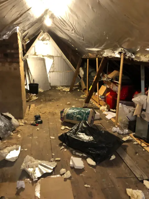 Seema Rao-Reed Damage inside Ms Rao-Reed's home