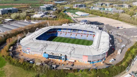 A picture taken from a drone of Reading's SCL Stadium.