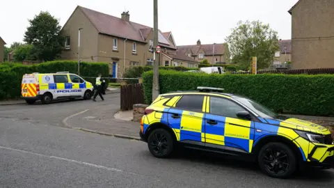 PA Media Police at crime scene in Edinburgh