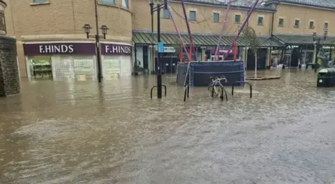 Angie Low Hastings town centre flooded